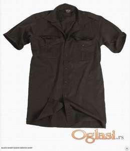 Mil-Tec crna košulja kratkih rukava